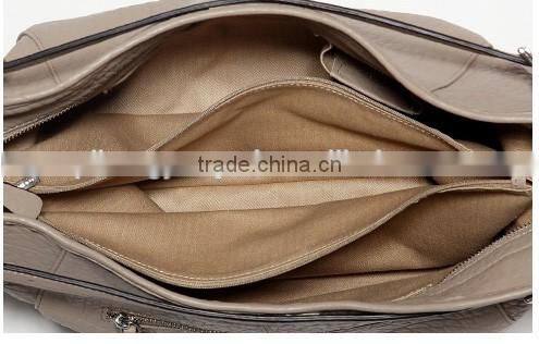top grain calf leather stylish brand handbags ladies tote bags in china