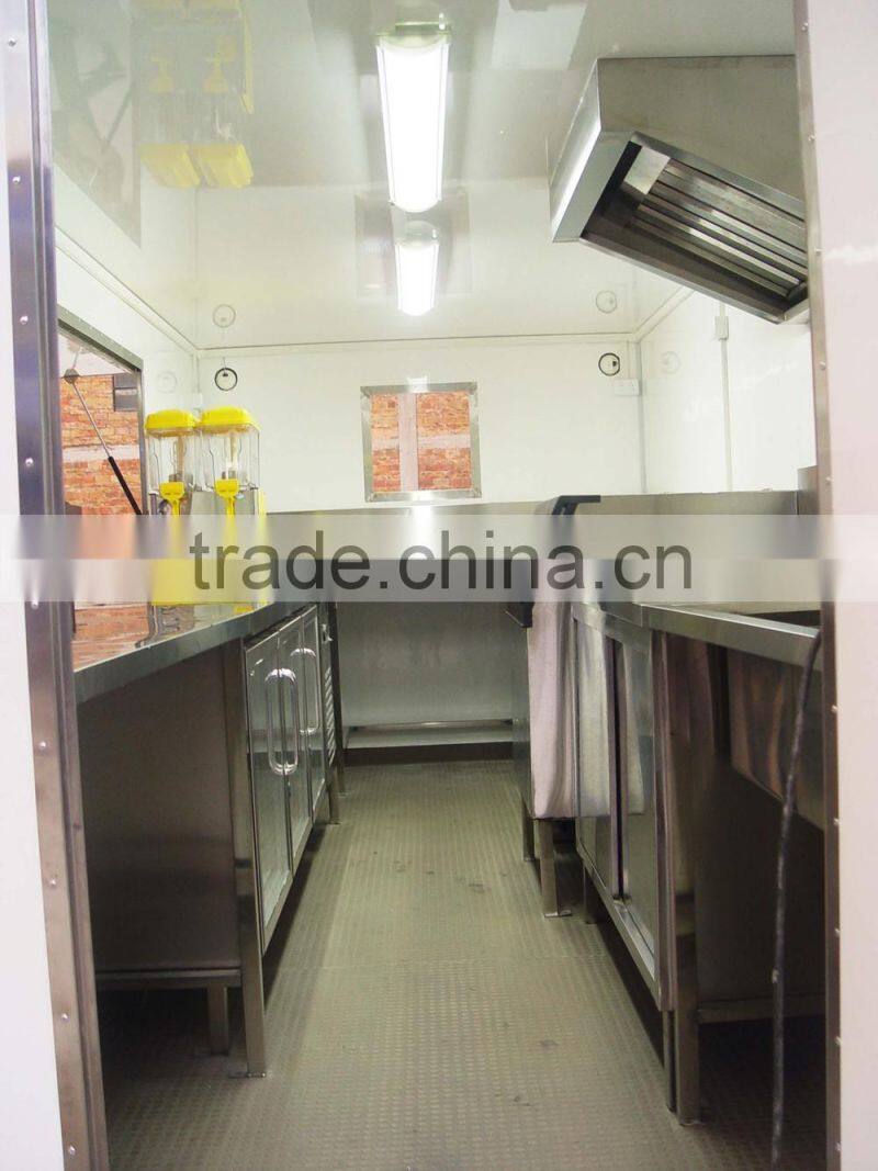mobile fast food kiosk catering trailer cart sales