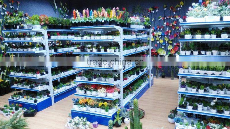 Square Potted Decorative Artificial Brown Succulent Plant