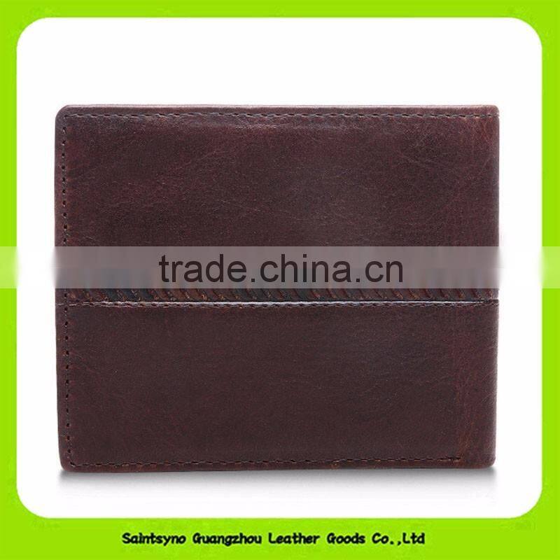 16414 Men's top layer genuine leather cash holder