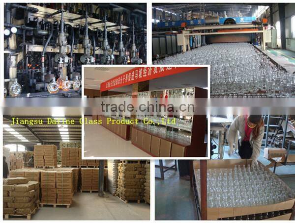 12OZ/300ML round shape clear glass water bottle glass juice drink bottle