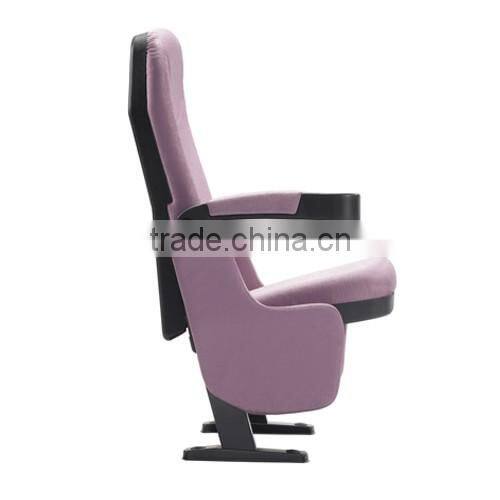 2016 Hot selling fabric 3D cinema chair with bottle holder cinema chair dimensions
