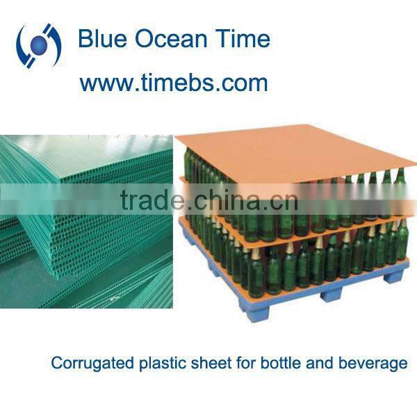 Corrugated plastic pp layer pad for cans, bottles