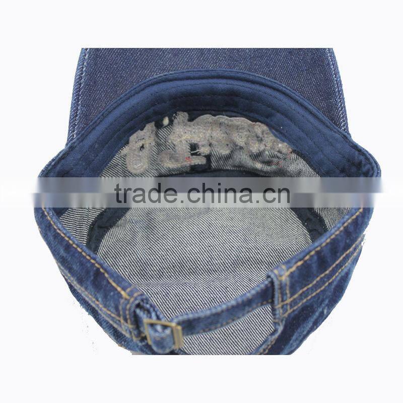 Fashion Jean Fabric Army Cap