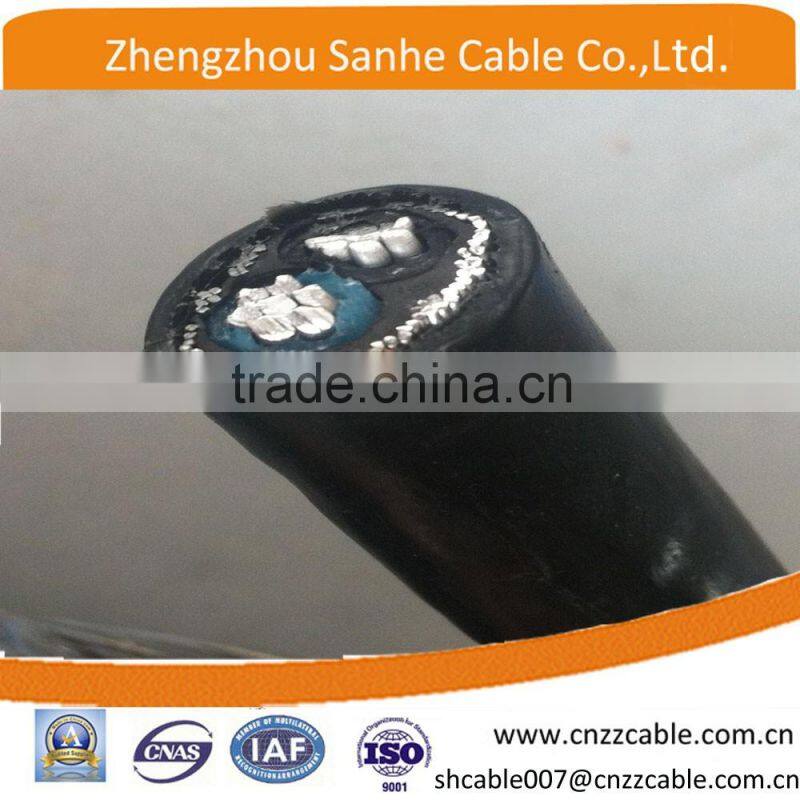 3*6awg/3*8AWG aluminum alloy conductor concentric neutral cable for dominican