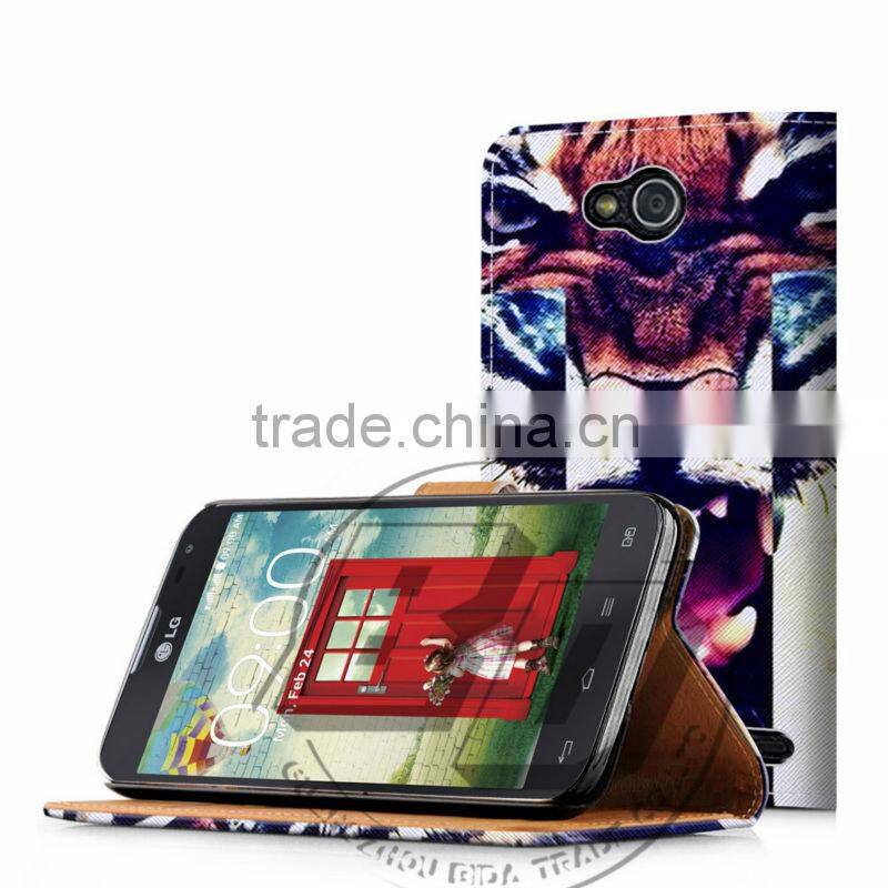 For LG Optimus G Pro 2 High Quality Print Card Holder Flip PU Folio Wallet Leather Case Cover Moible Phone Csae