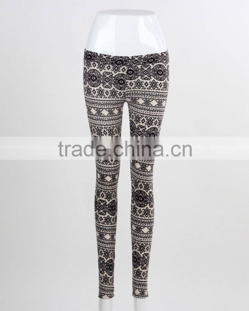 F5W31041 Girl Aztec Printed Leggings