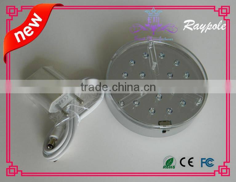 wedding&party suppliers led base light for vase round led party light