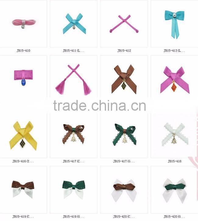 Green Ribbon Bow With White Dots