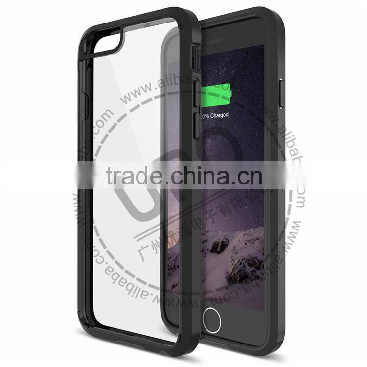 For iPhone 6 6s 7 Case,Hard back plastic PC+Tpu Crystal Clear Hard Phone Case