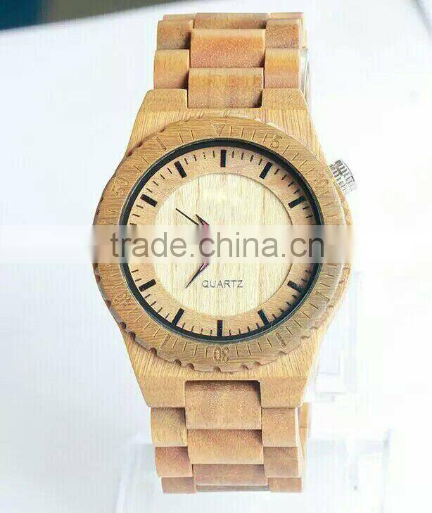 New arrival latest design all natural wooden case wood strap high quality wooden wrist watch