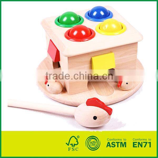 Wooden Toy Ball Hammer