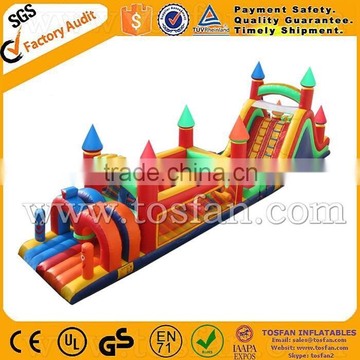 Large funny PVC inflatable obstacle course A5046