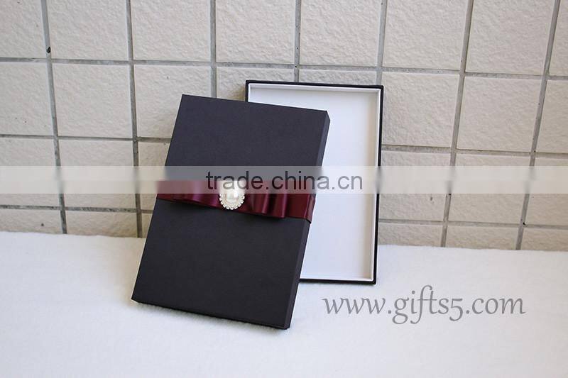 Elegant Black Wedding Invitation Box