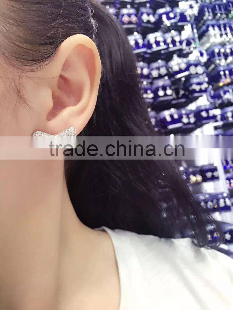 New style stud earring Cubic zirconia jewelry wedding stud earring