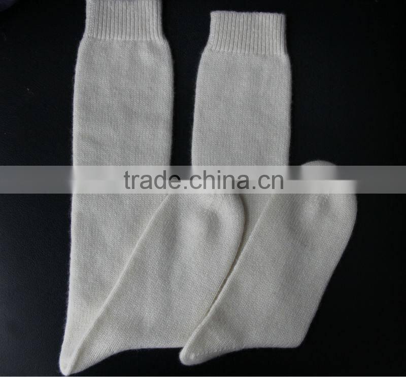 high quality pure cashmere knitted socks stocking