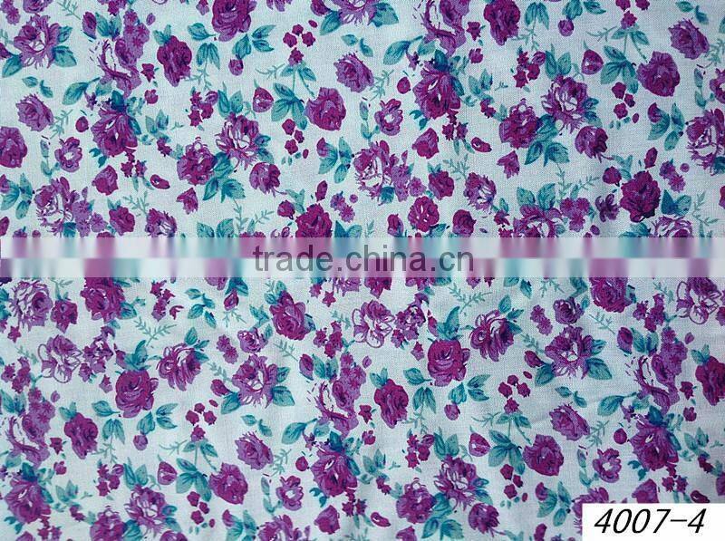 Fashion Lady Garment Design Rayon Printed Fabric Wholesale