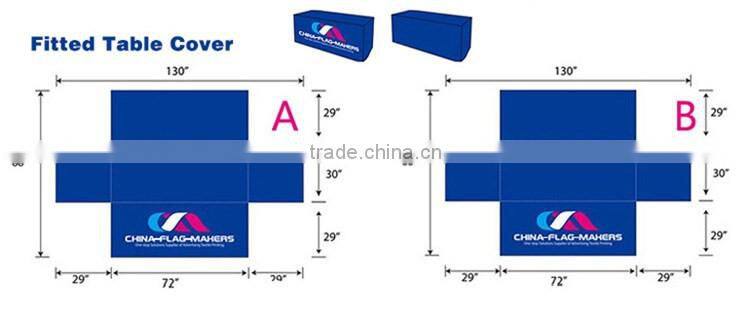 cheap custom company logo trade show display tablecloth for sale