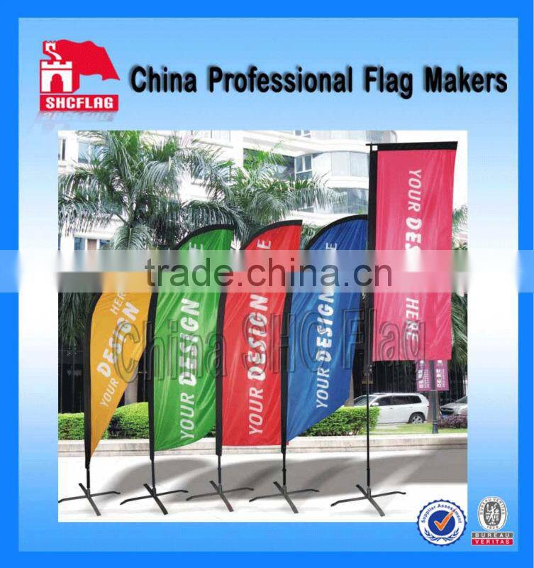 Outdoor the advertising cheapest beach flag feather flag hardware