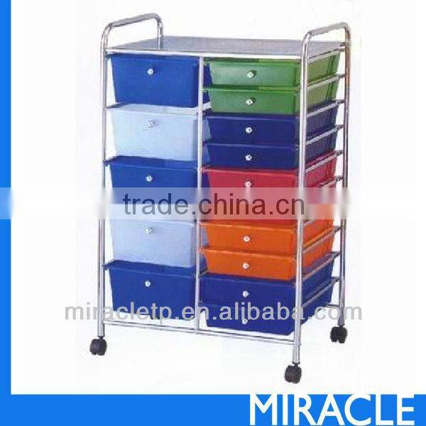 9 PP Plastic White Storage Drawers Cart Organizer