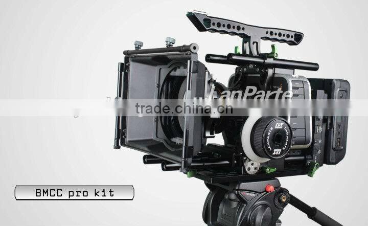 Lanparte BMCC dslr rig shoulder photo video kit with Black Magic Cinema Camera