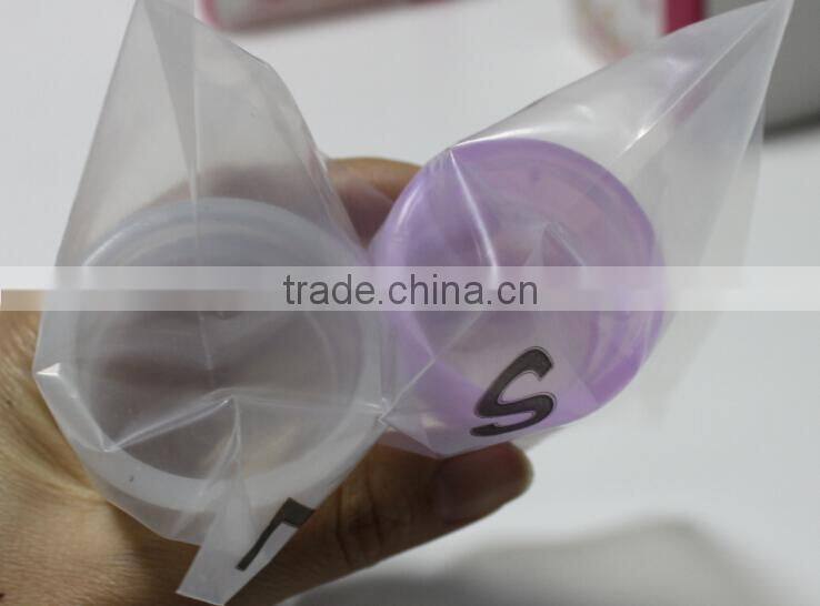 custom BPA/Dioxin Free Silicone reusable lady cup
