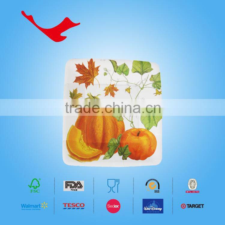 customised paper plate hallowen plate