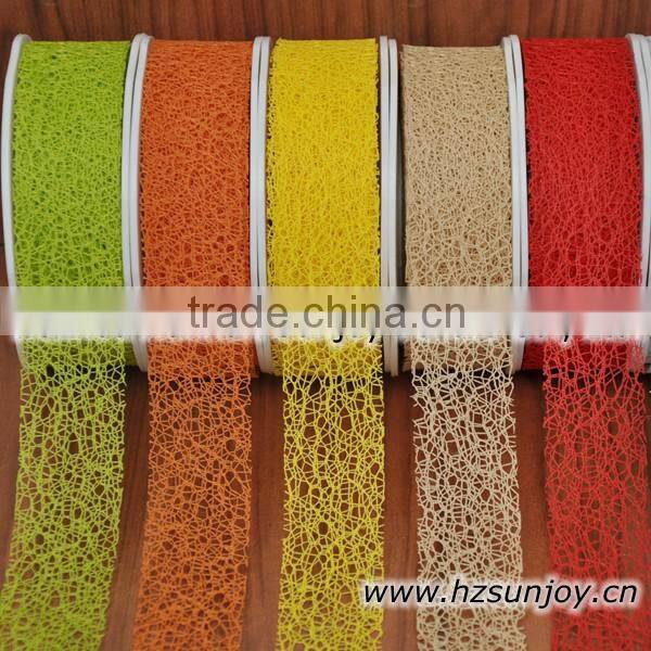 China wholesale christmas mesh ribbon