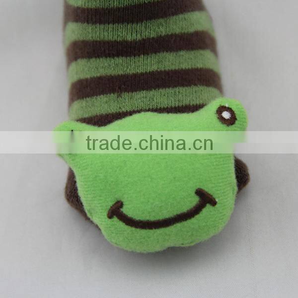 GSBT-15 Bulk custom striped design cotton full terry italian baby socks doll socks wholesale