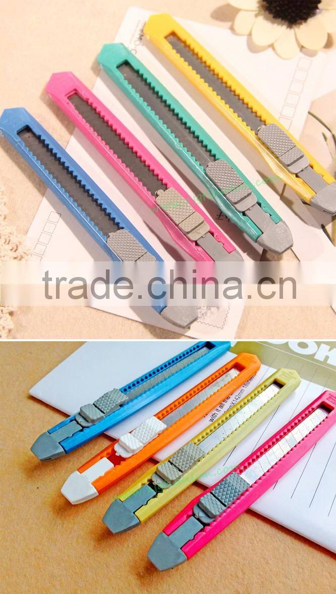 Free sample Plastic Box Cutter Safety Knife Office,Portable Mental Art Knife factory,Utility cutter safety knife Tool for office