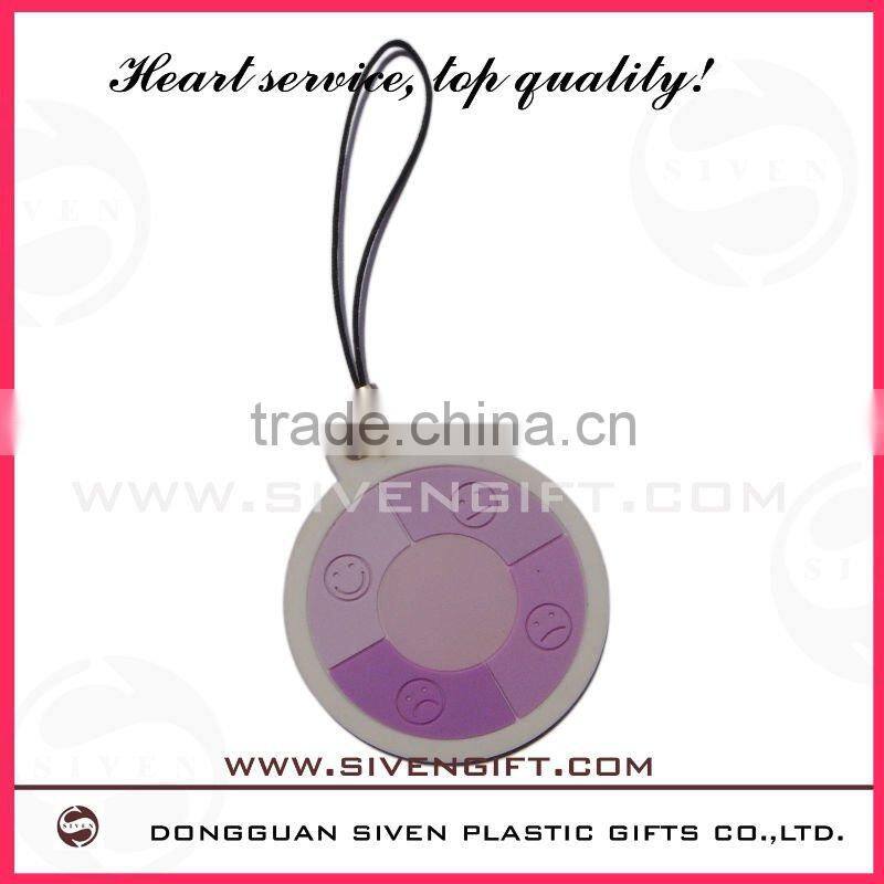 Hot sales 3D Soft Pvc Mobile Phone Strap