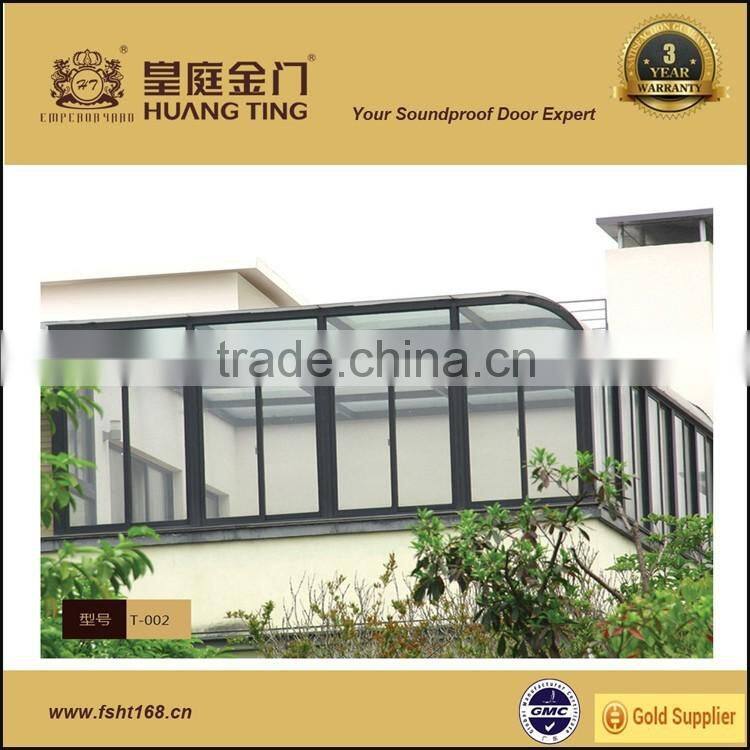 Elegant Style Beautiful Triangle Design Aluminum Frame Glass House