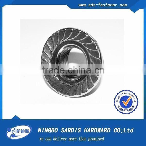 Alibaba online shopping for automobile Carbon Steel ZP hex flange nut