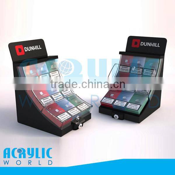 Acrylic Cigarette Display Shelves With Pusher
