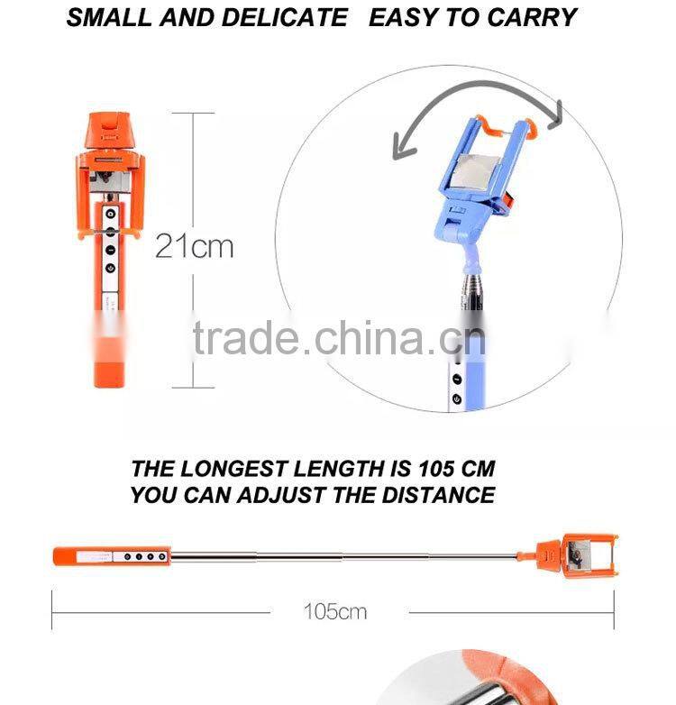 2015 Wholesale Mini Foldable Bluetooth Selfie Stick Wireless Selfie Stick, Monopod Selfie-stick