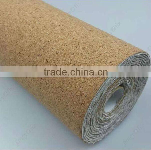 Self adhesive cork roll