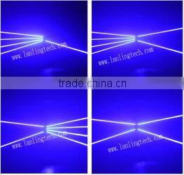 2.4W Blue 8lens fat-beam Moving-Head SpiderLaser Light