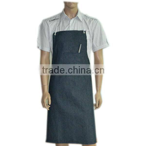 Indigo One Pocket Cotton Denim Kitchen Apron