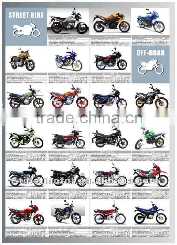 Motorcycle cheap sport style tiger model 200CC off road motorcycle for sale(ZF150-3)
