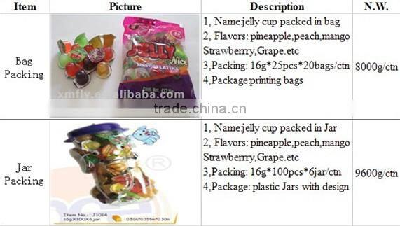pig jar jelly with gelatina mini fruit jelly