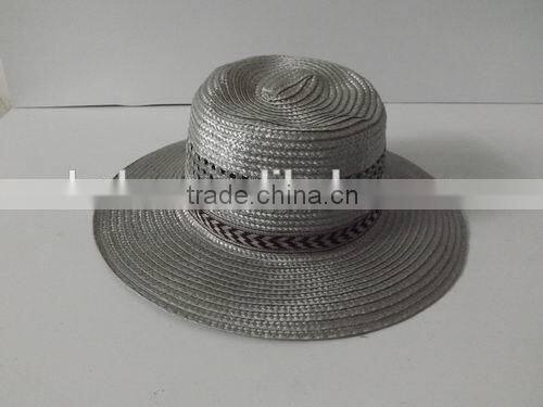 Summer fashion paper straw hat with band