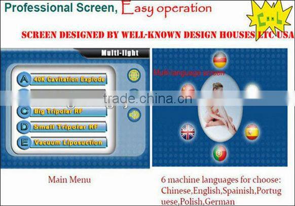 2015 Hottest 5 IN 1 ultrasonic liposuction cavitation for fast body slimming