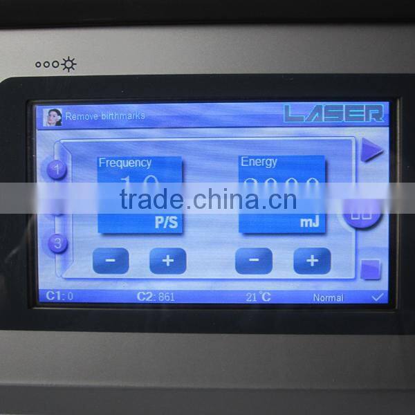 Hot selling 1064nm 532nm q switched nd yad laser tattoo removal machine