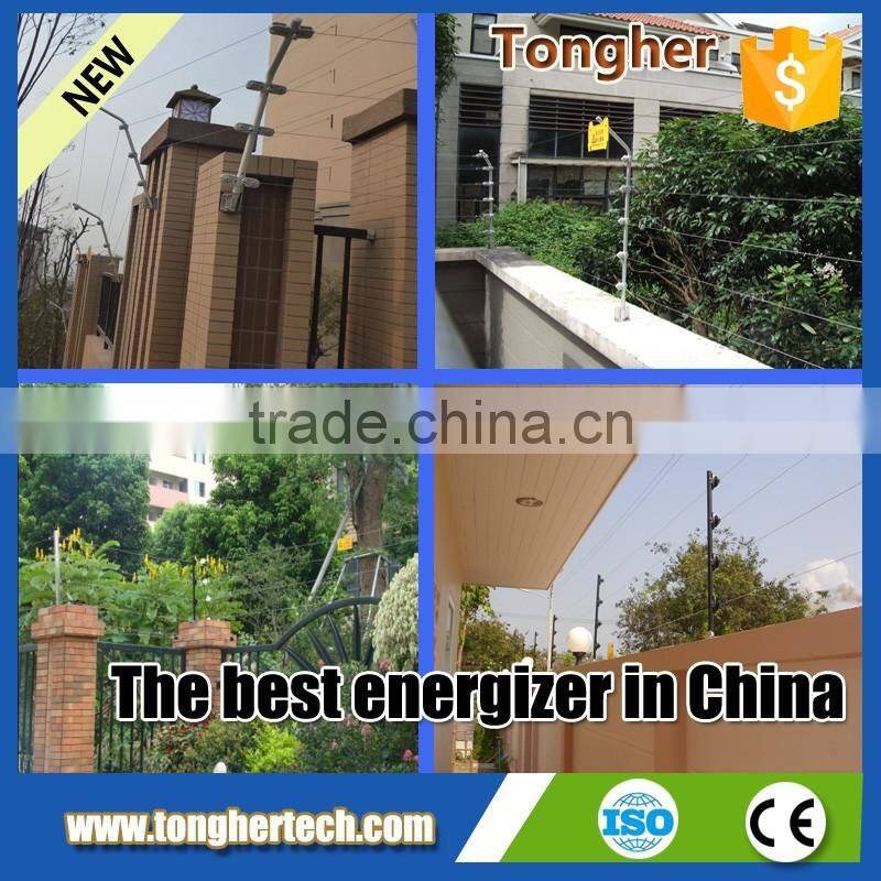 Wireless GSM Security alarm High voltage Electric fence for house wall