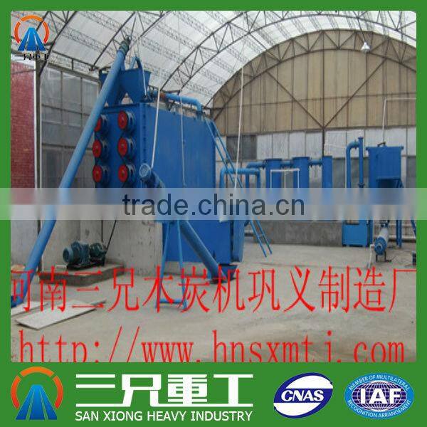 Environment friendly energy saved bbq charcoal carbonization kiln flue gas treatment equipment