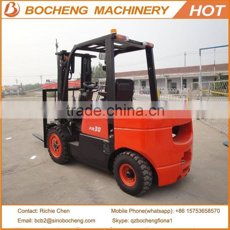 3Ton Diesel Forklift Truck with Lifting Height 3000mm Made in China