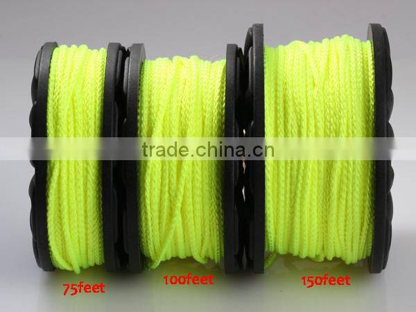 plastic dive reel fly reel nylon reel with brass hook