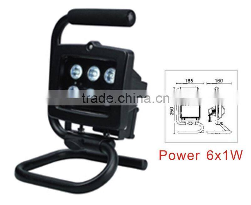 IP54 hook square 6w led directional floodlight