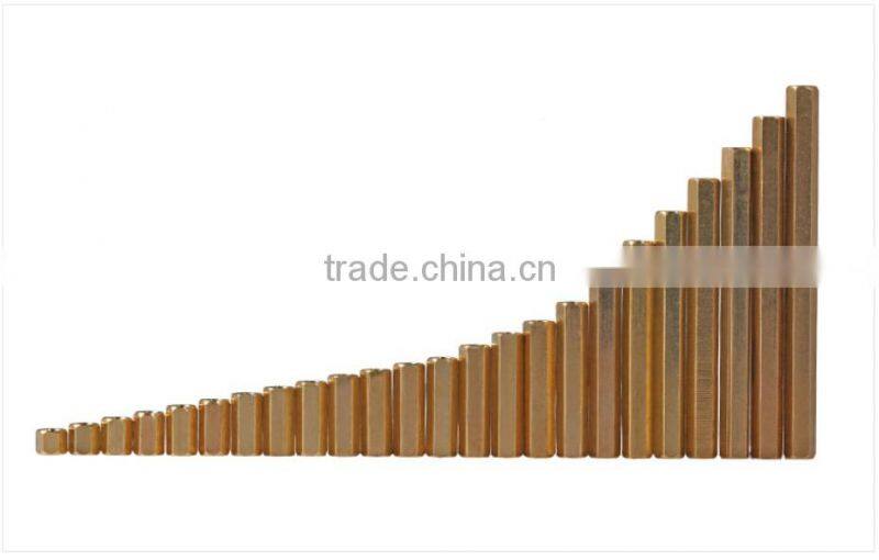Brass Coupling Nut,M2 Brass Round Spacer Standoff