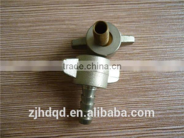 swivel connector w/hose barb ,size 1/4"swivel brass connector